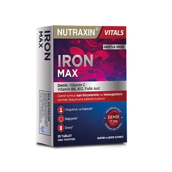 Nutraxin Iron Max 17 mg 30 Tablets