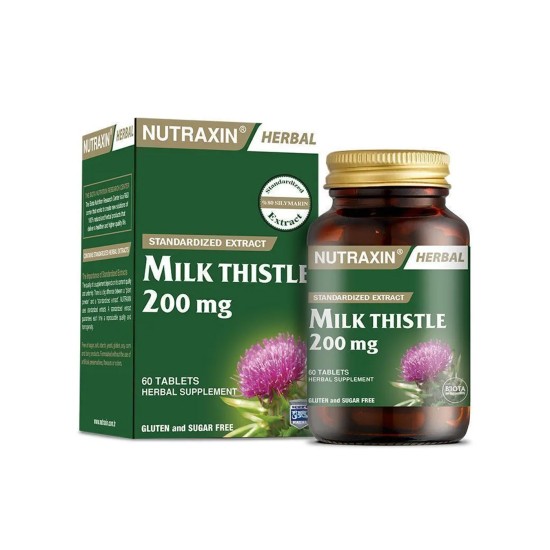 Nutraxin Milk Thistle 200 mg 60 Tablets