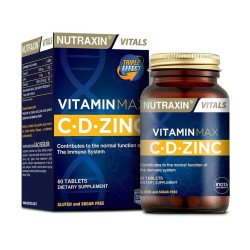 Nutraxin Vitamin Max C D Zinc 60 Tablets