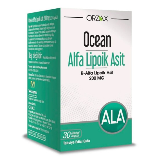 OCEAN ALFA LIPOIK ASIT 200 MG 30 CAP.