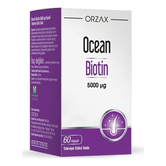 OCEAN BIOTIN 5000 MCG 60 CAP