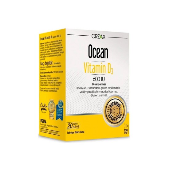 Ocean Vitamin D3 K2 20 ml Drops