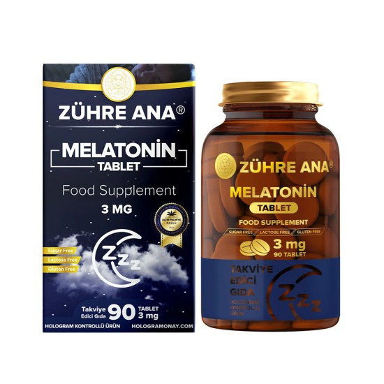 Zühre Ana Melatonin Tablets 3 mg, 90 Tablets